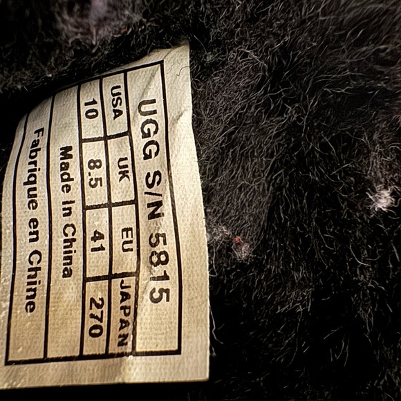 Tall Black Ugg Boots Used Size 10 - Picture 11 of 11